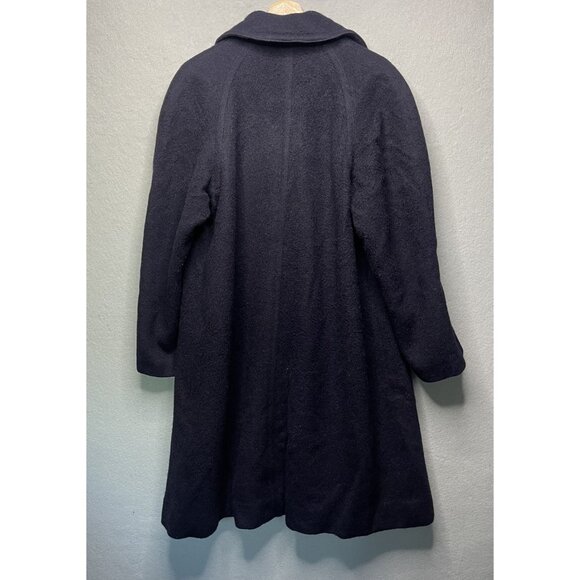 Vintage 1950s Navy Wool Coat Wanderer Exclusive Fabric By Stroock S - Picture 7 of 9